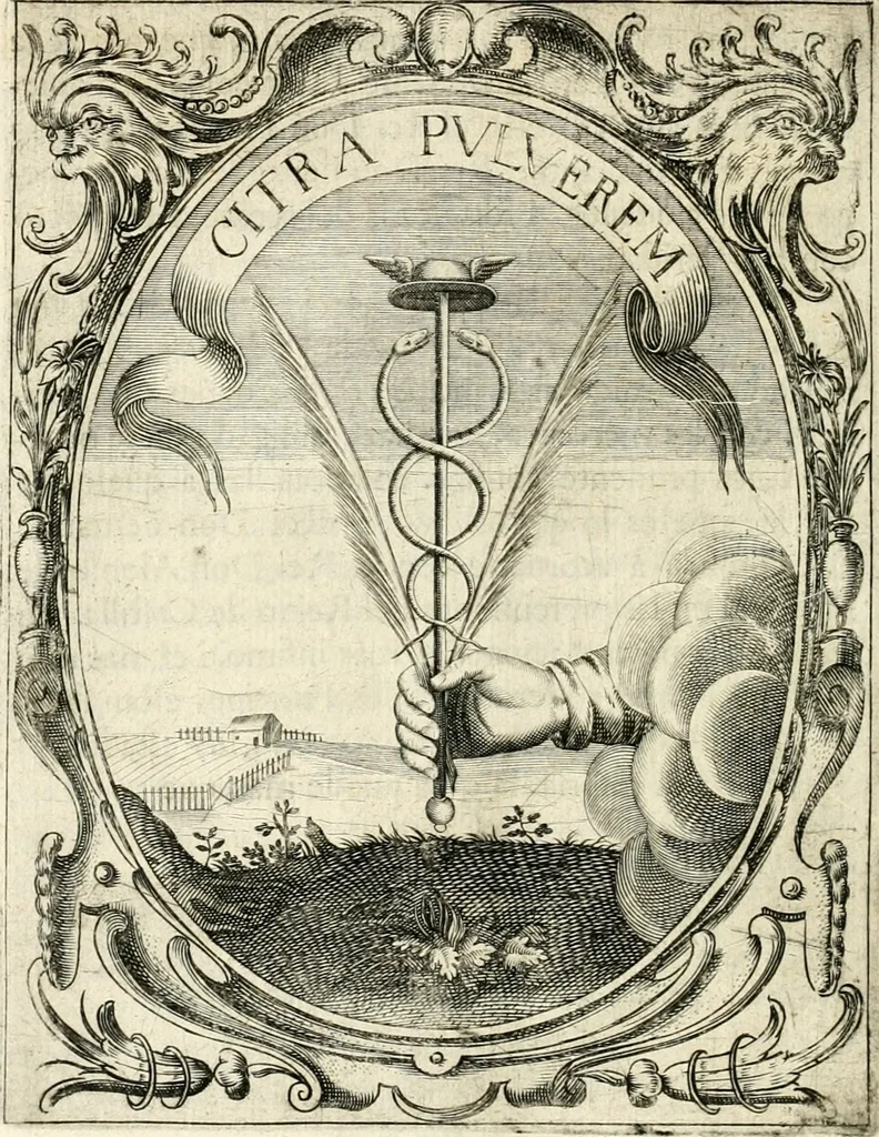 An illustration from Idea de vn principe politico christiano : representada en cien empresas, 1640, leaf 693