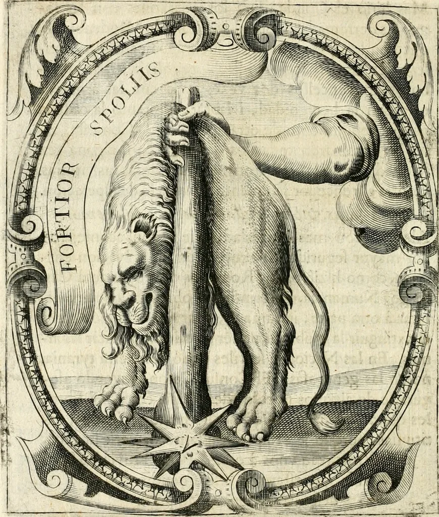 An illustration from Idea de vn principe politico christiano : representada en cien empresas, 1640, leaf 701