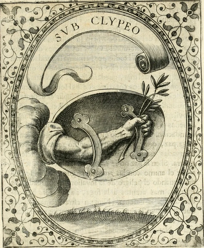 An illustration from Idea de vn principe politico christiano : representada en cien empresas, 1640, leaf 706