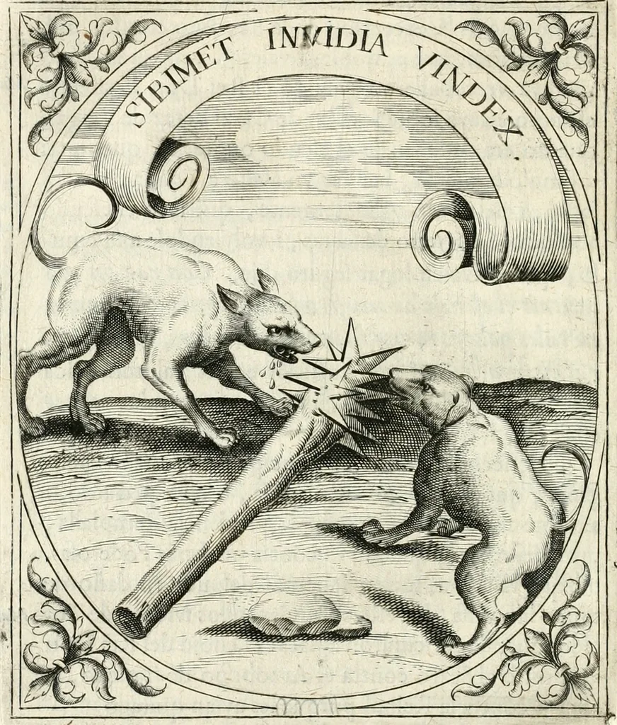 An illustration from Idea de vn principe politico christiano : representada en cien empresas, 1640, leaf 73