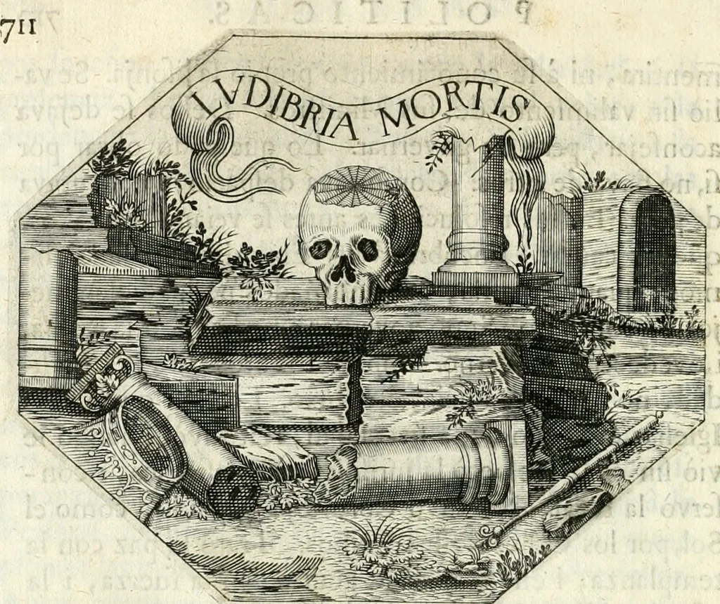 An illustration from Idea de vn principe politico christiano : representada en cien empresas, 1640, leaf 731