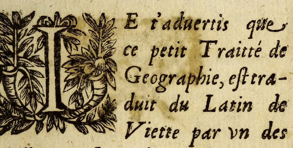 An illustration from Principes de cosmographie:, 1643, leaf 15