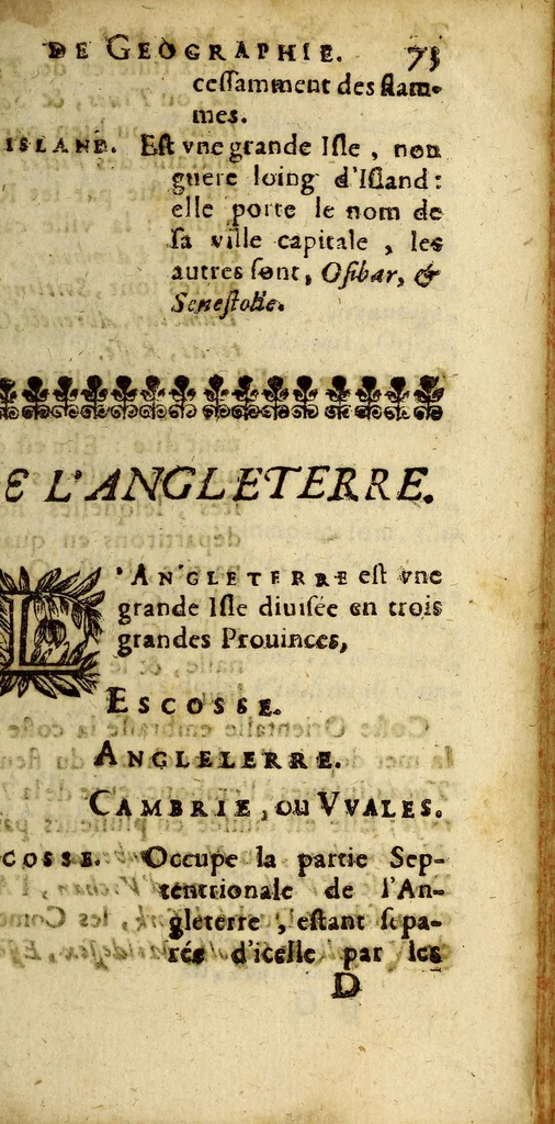 An illustration from Principes de cosmographie:, 1643, leaf 89