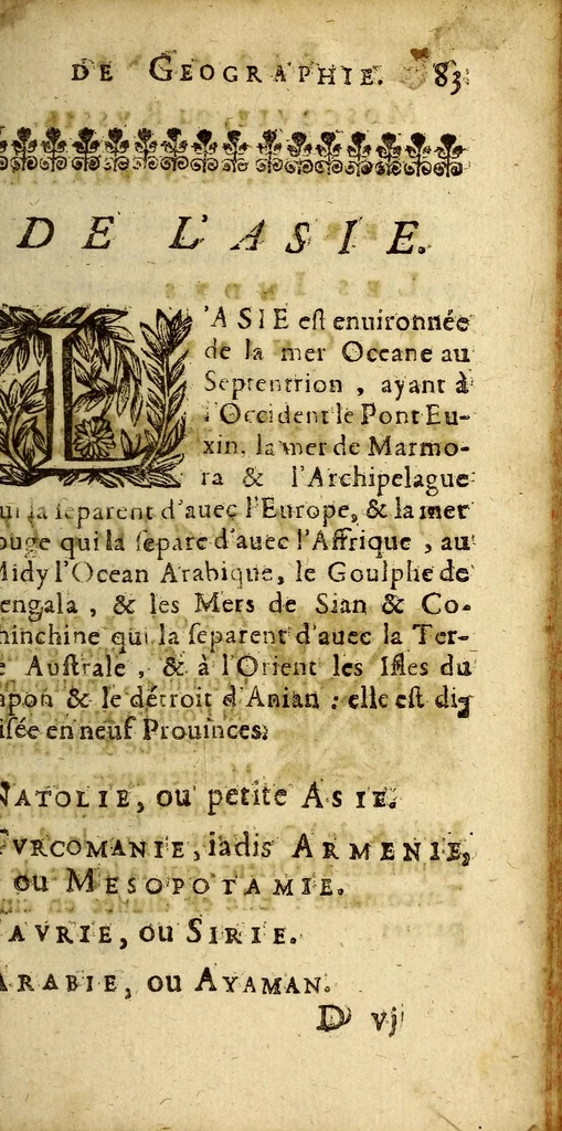 An illustration from Principes de cosmographie:, 1643, leaf 99