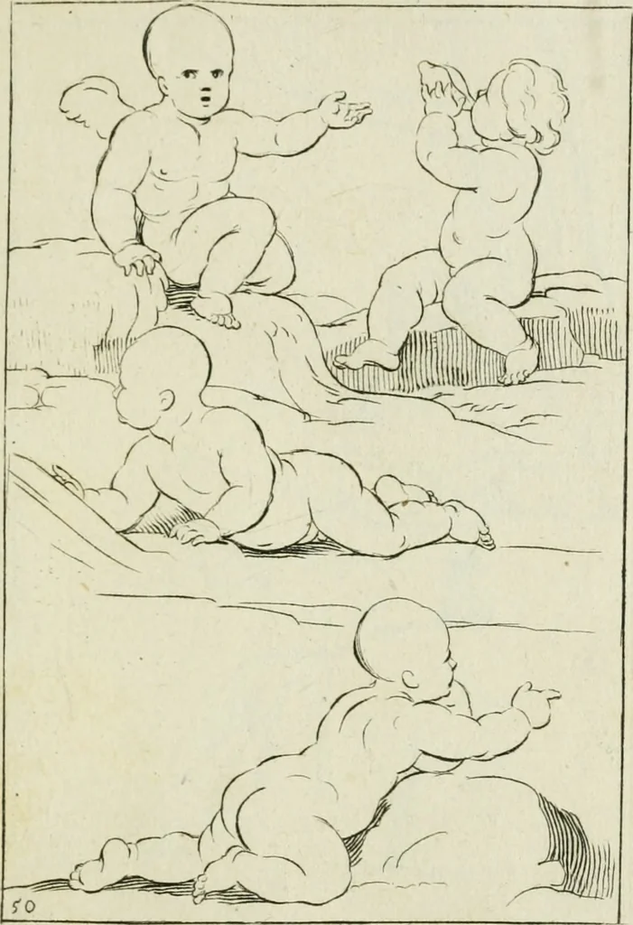 An illustration from Principes de dessein, 1700, leaf 104