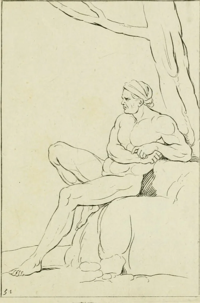 An illustration from Principes de dessein, 1700, leaf 106