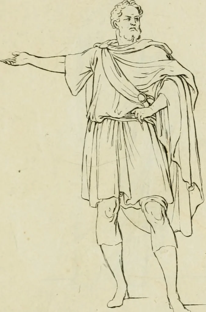 An illustration from Principes de dessein, 1700, leaf 112