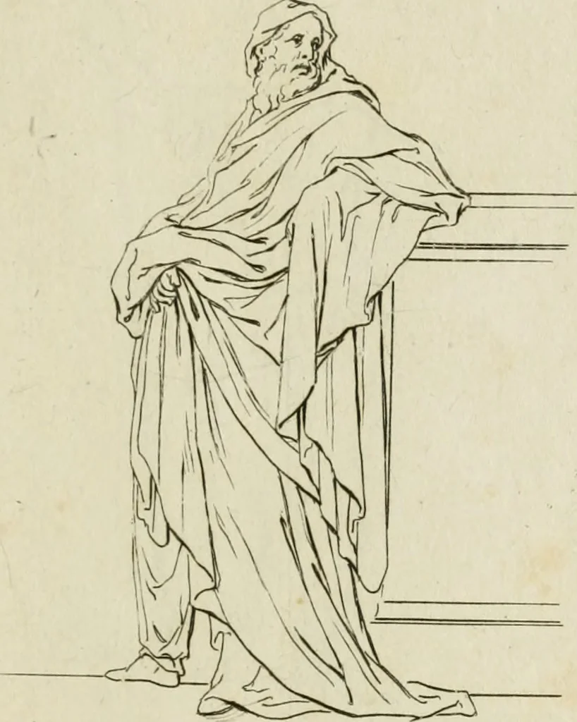 An illustration from Principes de dessein, 1700, leaf 148