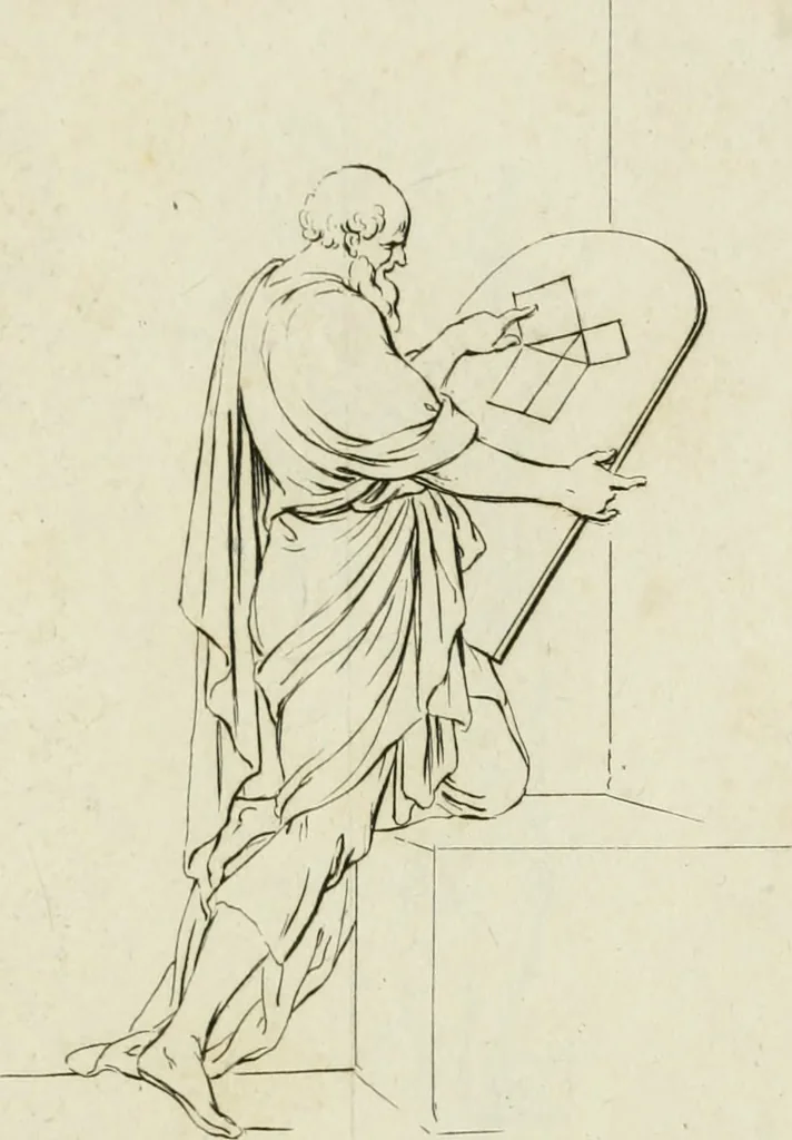 An illustration from Principes de dessein, 1700, leaf 156
