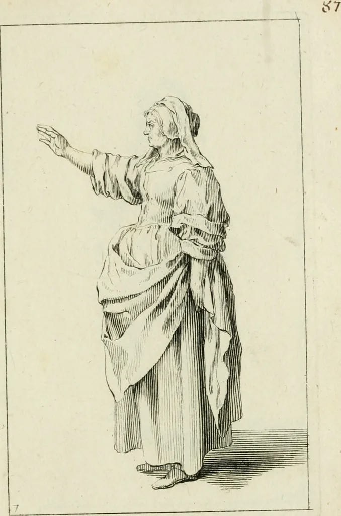 An illustration from Principes de dessein, 1700, leaf 178