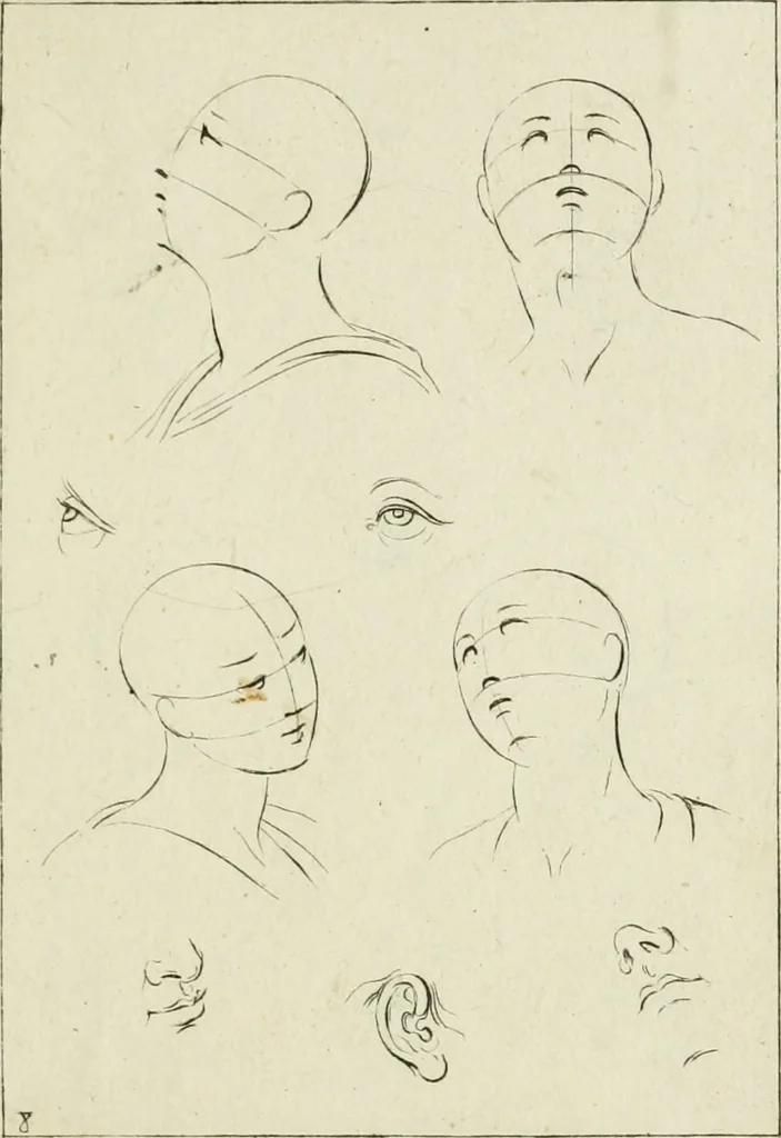 An illustration from Principes de dessein, 1700, leaf 20