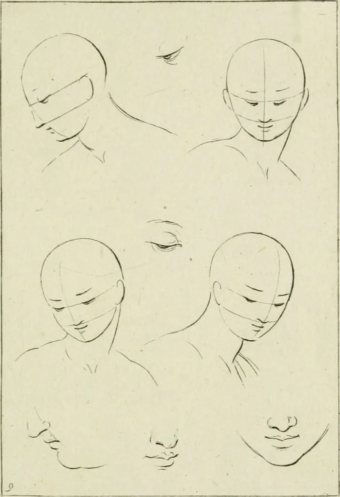 An illustration from Principes de dessein, 1700, leaf 22
