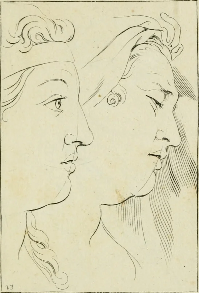 An illustration from Principes de dessein, 1700, leaf 30
