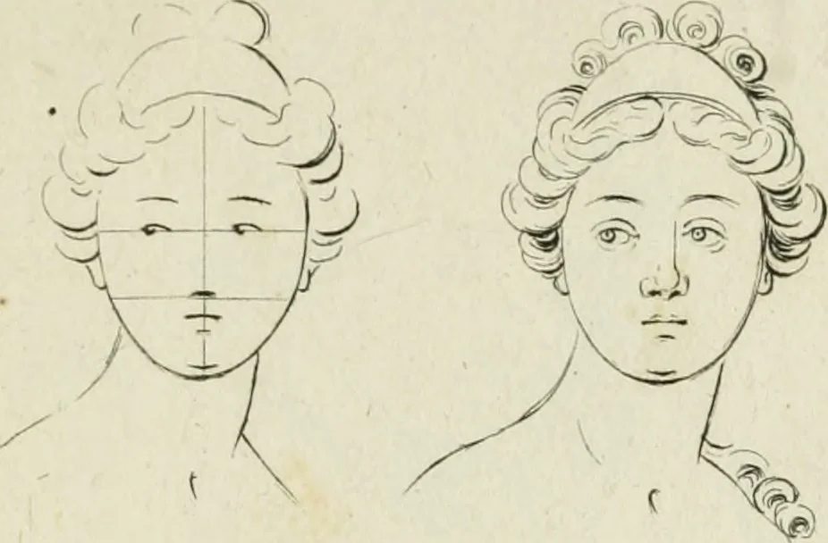 An illustration from Principes de dessein, 1700, leaf 34