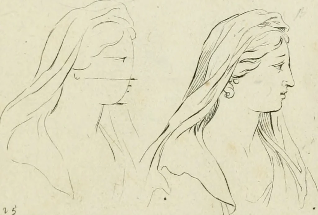 An illustration from Principes de dessein, 1700, leaf 34