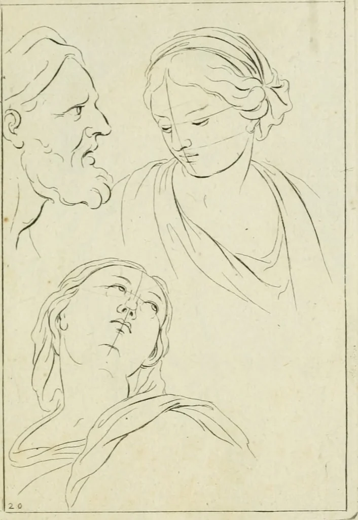 An illustration from Principes de dessein, 1700, leaf 44