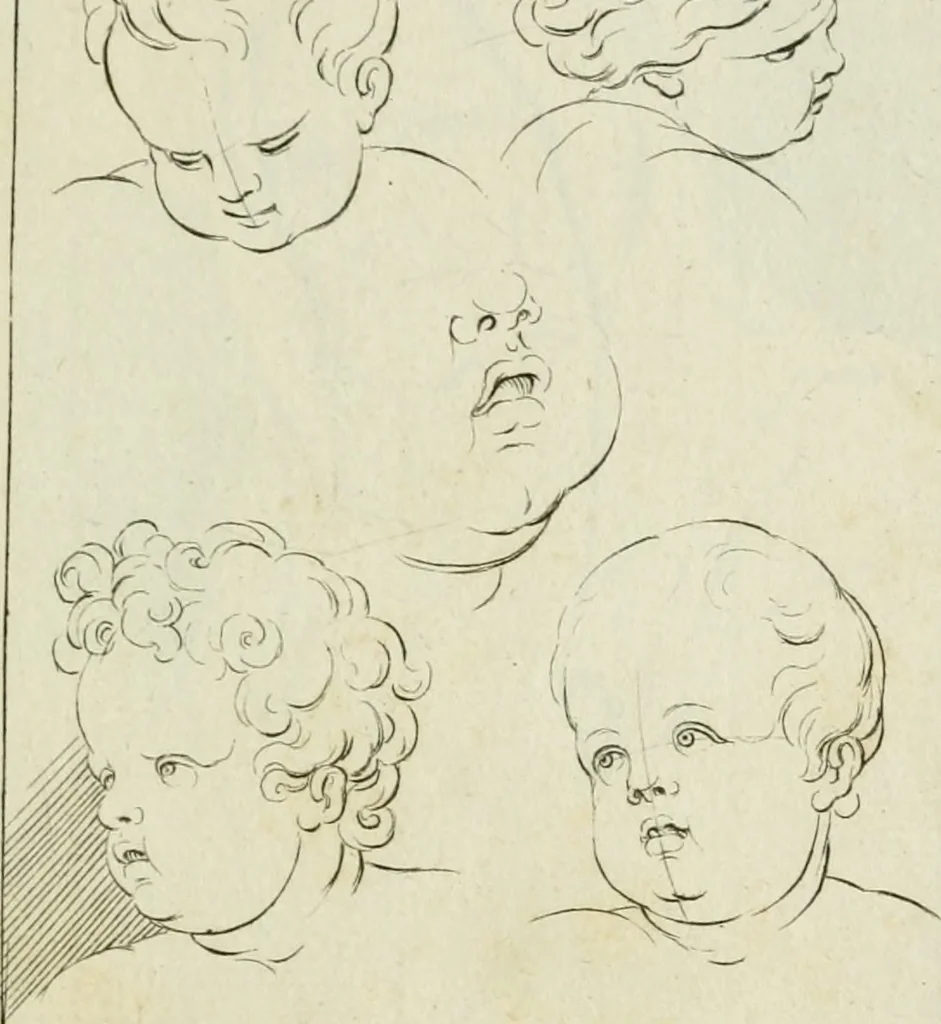 An illustration from Principes de dessein, 1700, leaf 48