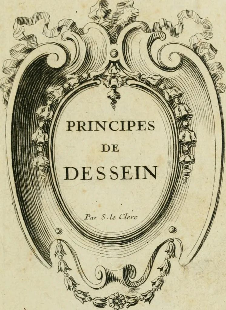 An illustration from Principes de dessein, 1700, leaf 6