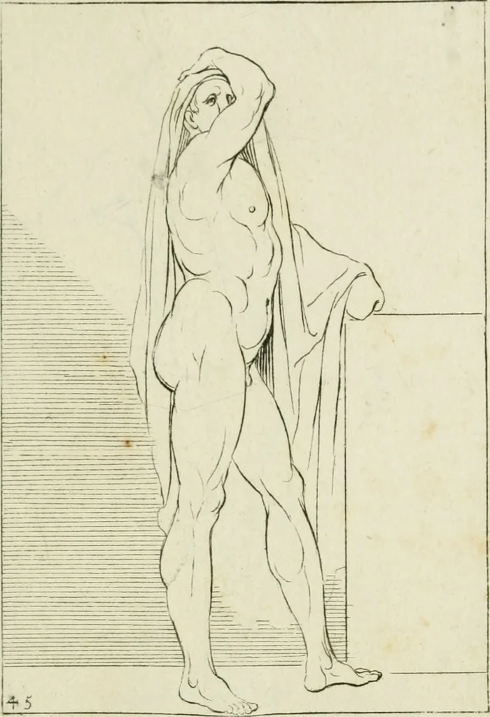 An illustration from Principes de dessein, 1700, leaf 94