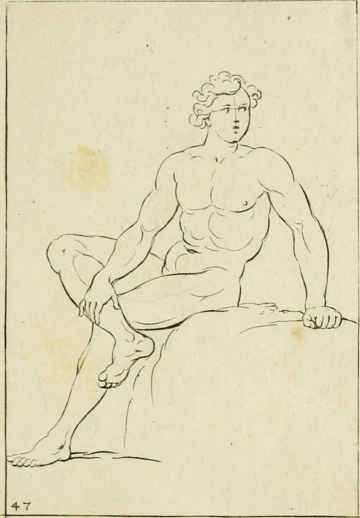 An illustration from Principes de dessein, 1700, leaf 98