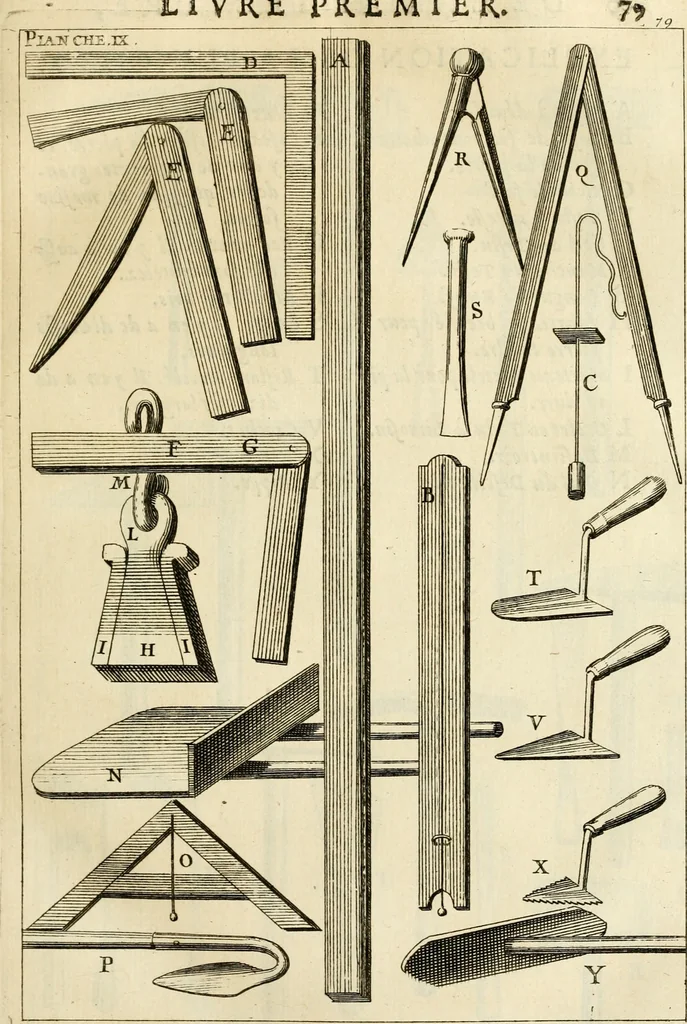 An illustration from Des principes de l'architecture, de la sculpture, de la peinture et des autres arts qui en dependent : avec un dictionnaire des terms propres à chacun de ces arts, 1690, leaf 108