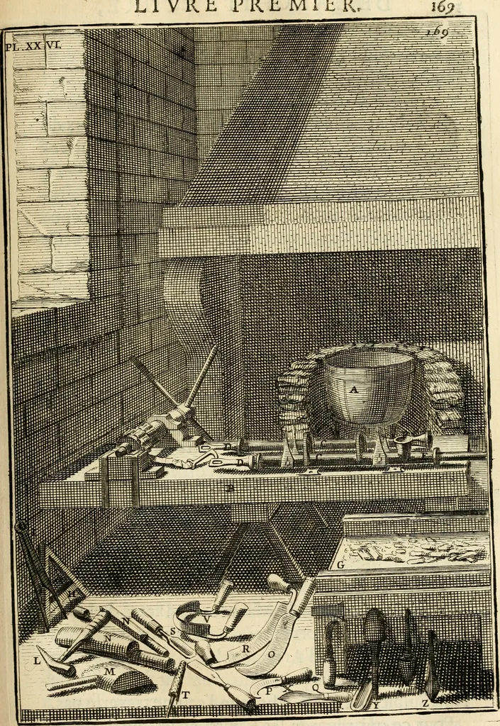 An illustration from Des principes de l'architecture, de la sculpture, de la peinture et des autres arts qui en dependent : avec un dictionnaire des terms propres à chacun de ces arts, 1690, leaf 198