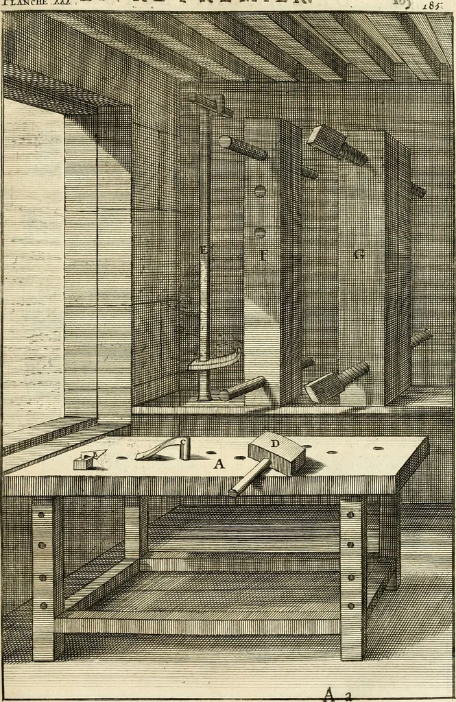 An illustration from Des principes de l'architecture, de la sculpture, de la peinture et des autres arts qui en dependent : avec un dictionnaire des terms propres à chacun de ces arts, 1690, leaf 214