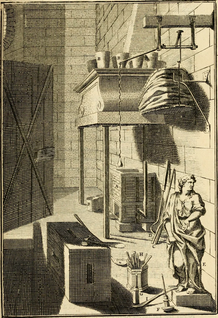 An illustration from Des principes de l'architecture, de la sculpture, de la peinture et des autres arts qui en dependent : avec un dictionnaire des terms propres à chacun de ces arts, 1690, leaf 370