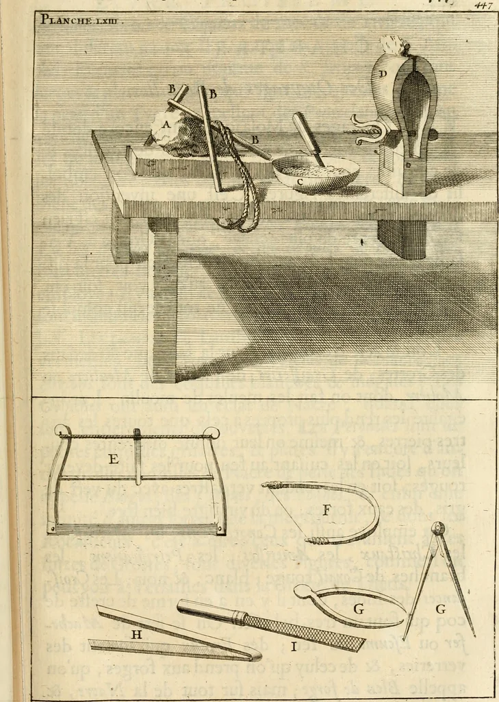 An illustration from Des principes de l'architecture, de la sculpture, de la peinture et des autres arts qui en dependent : avec un dictionnaire des terms propres à chacun de ces arts, 1690, leaf 476