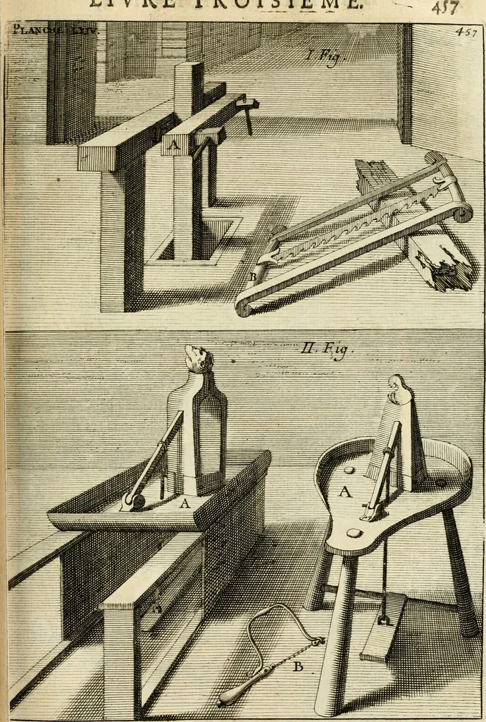 An illustration from Des principes de l'architecture, de la sculpture, de la peinture et des autres arts qui en dependent : avec un dictionnaire des terms propres à chacun de ces arts, 1690, leaf 486