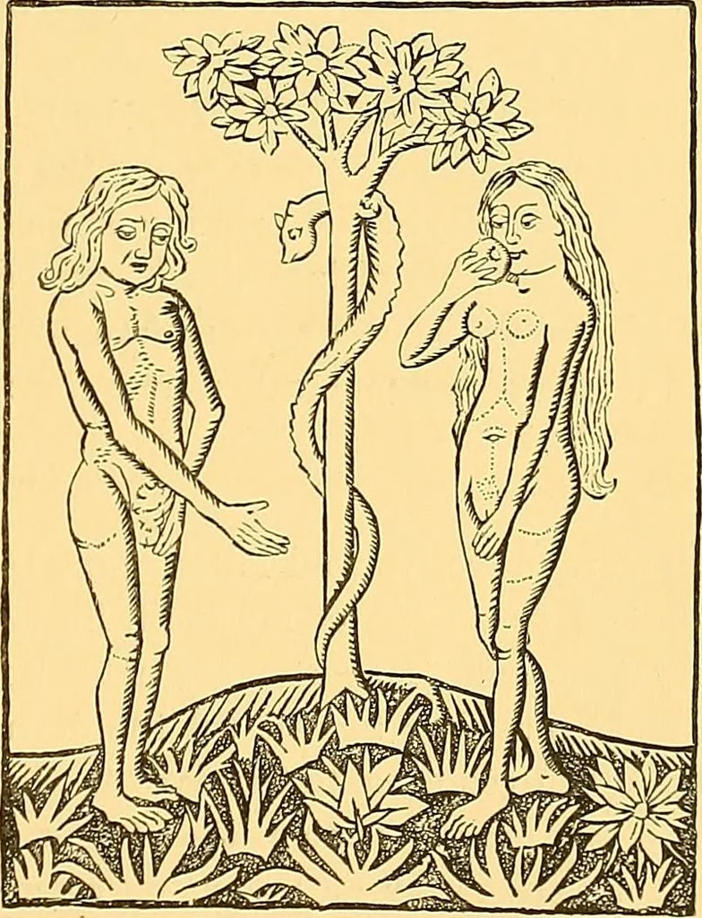 An illustration from Principia typographica. The block-books, or xylographic delineations of scripture history; issued in Holland, Flanders and Germany, during the fifteenth century, exemplified and considered in connexion with the origin of printing. To which is added an attempt to elucidate the character of the paper-marks of the period, 1858, leaf 202