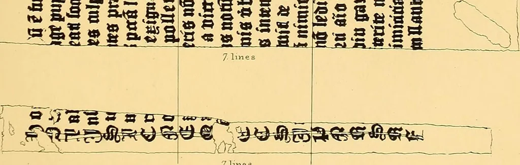 An illustration from Principia typographica. The block-books, or xylographic delineations of scripture history; issued in Holland, Flanders and Germany, during the fifteenth century, exemplified and considered in connexion with the origin of printing. To which is added an attempt to elucidate the character of the paper-marks of the period, 1858, leaf 220
