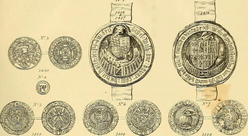 An illustration from Principia typographica. The block-books, or xylographic delineations of scripture history; issued in Holland, Flanders and Germany, during the fifteenth century, exemplified and considered in connexion with the origin of printing. To which is added an attempt to elucidate the character of the paper-marks of the period, 1858, leaf 330