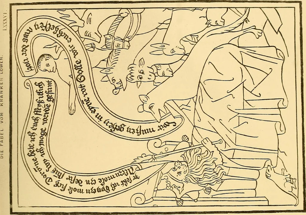 An illustration from Principia typographica. The block-books, or xylographic delineations of scripture history; issued in Holland, Flanders and Germany, during the fifteenth century, exemplified and considered in connexion with the origin of printing. To which is added an attempt to elucidate the character of the paper-marks of the period, 1858, leaf 250