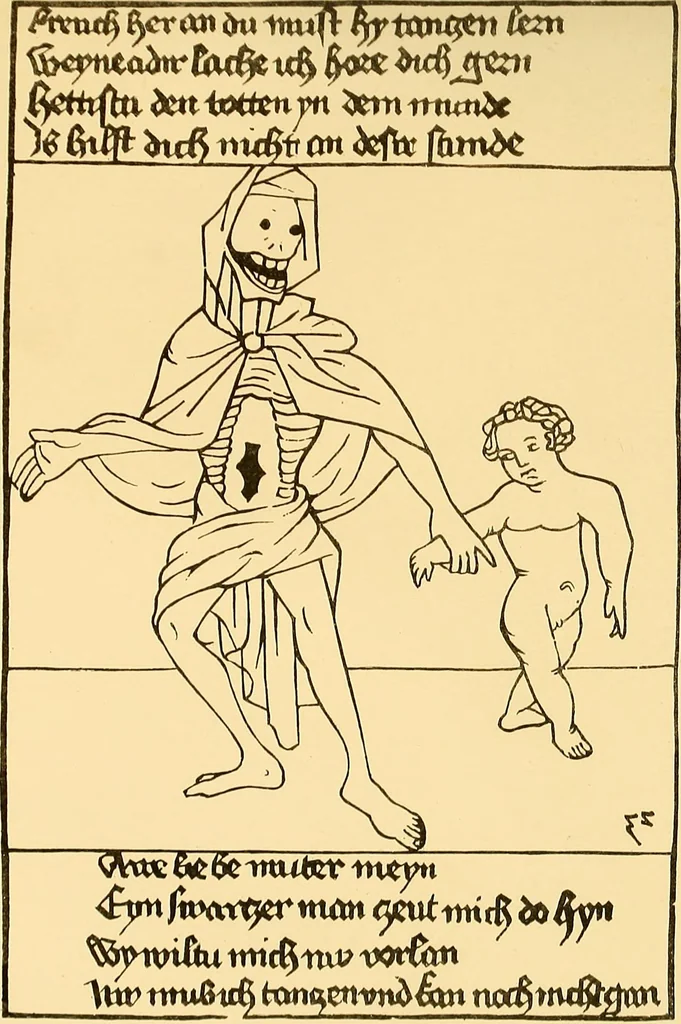 An illustration from Principia typographica. The block-books, or xylographic delineations of scripture history; issued in Holland, Flanders and Germany, during the fifteenth century, exemplified and considered in connexion with the origin of printing. To which is added an attempt to elucidate the character of the paper-marks of the period, 1858, leaf 250