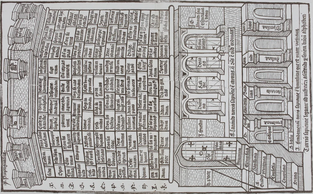 An illustration from Principia typographica. The block-books, or xylographic delineations of scripture history; issued in Holland, Flanders and Germany, during the fifteenth century, exemplified and considered in connexion with the origin of printing. To which is added an attempt to elucidate the character of the paper-marks of the period, 1858, leaf 262