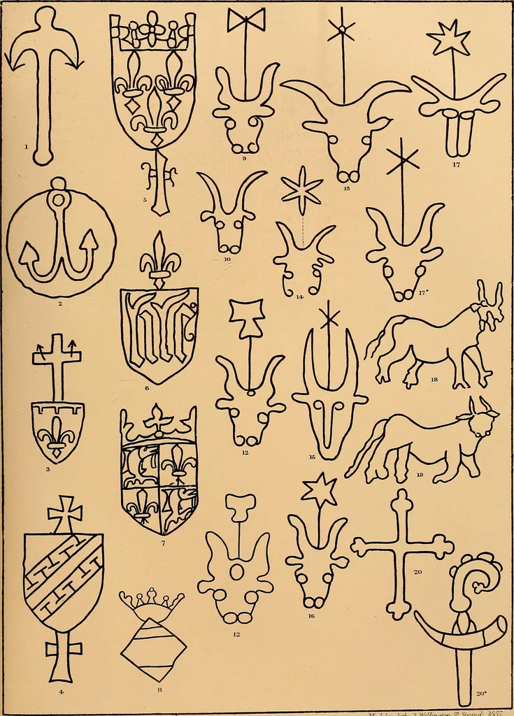 An illustration from Principia typographica. The block-books, or xylographic delineations of scripture history; issued in Holland, Flanders and Germany, during the fifteenth century, exemplified and considered in connexion with the origin of printing. To which is added an attempt to elucidate the character of the paper-marks of the period, 1858, leaf 126