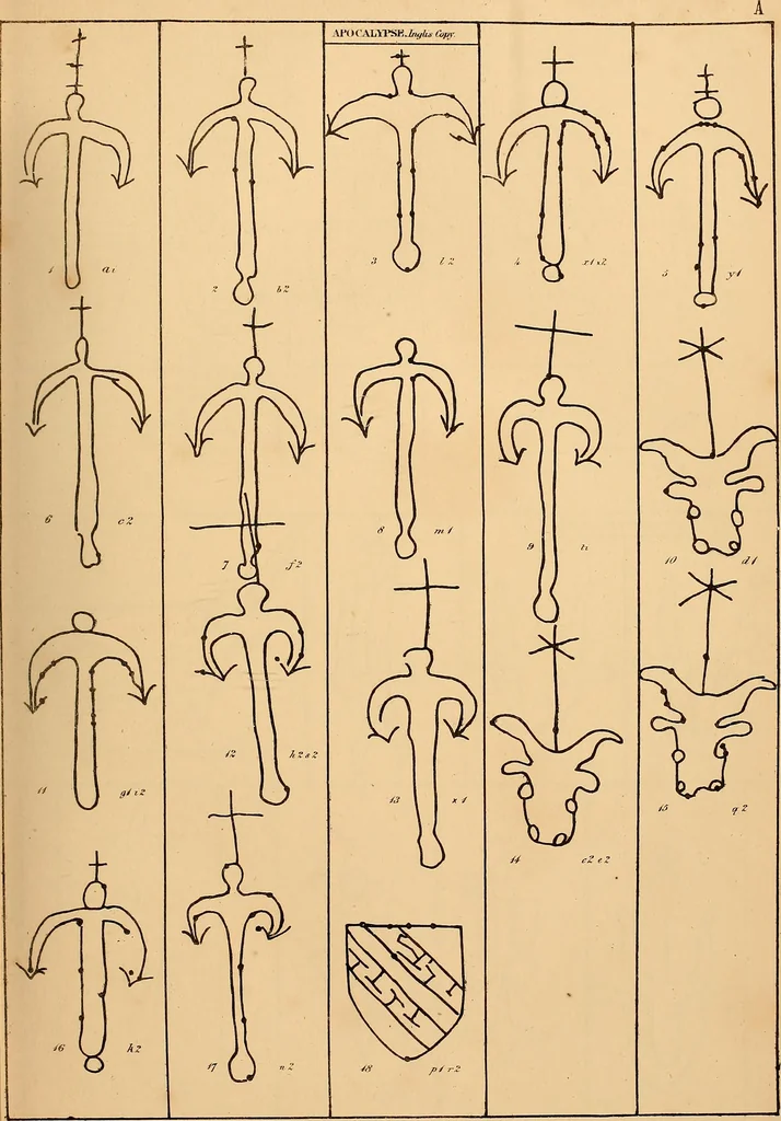 An illustration from Principia typographica. The block-books, or xylographic delineations of scripture history; issued in Holland, Flanders and Germany, during the fifteenth century, exemplified and considered in connexion with the origin of printing. To which is added an attempt to elucidate the character of the paper-marks of the period, 1858, leaf 28