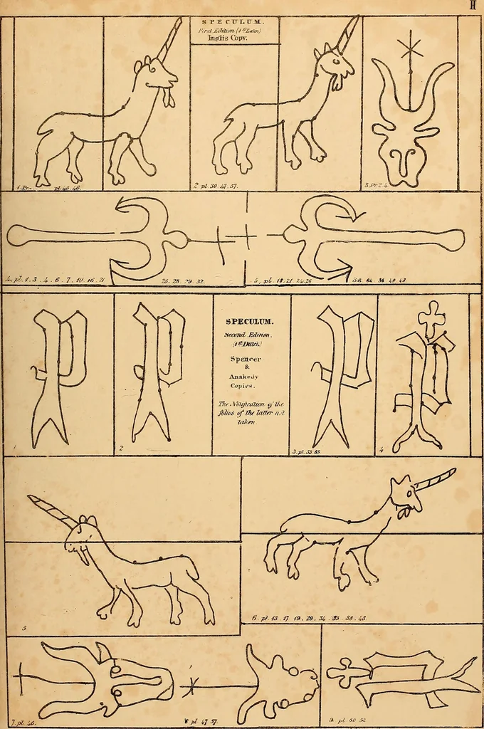 An illustration from Principia typographica. The block-books, or xylographic delineations of scripture history; issued in Holland, Flanders and Germany, during the fifteenth century, exemplified and considered in connexion with the origin of printing. To which is added an attempt to elucidate the character of the paper-marks of the period, 1858, leaf 48