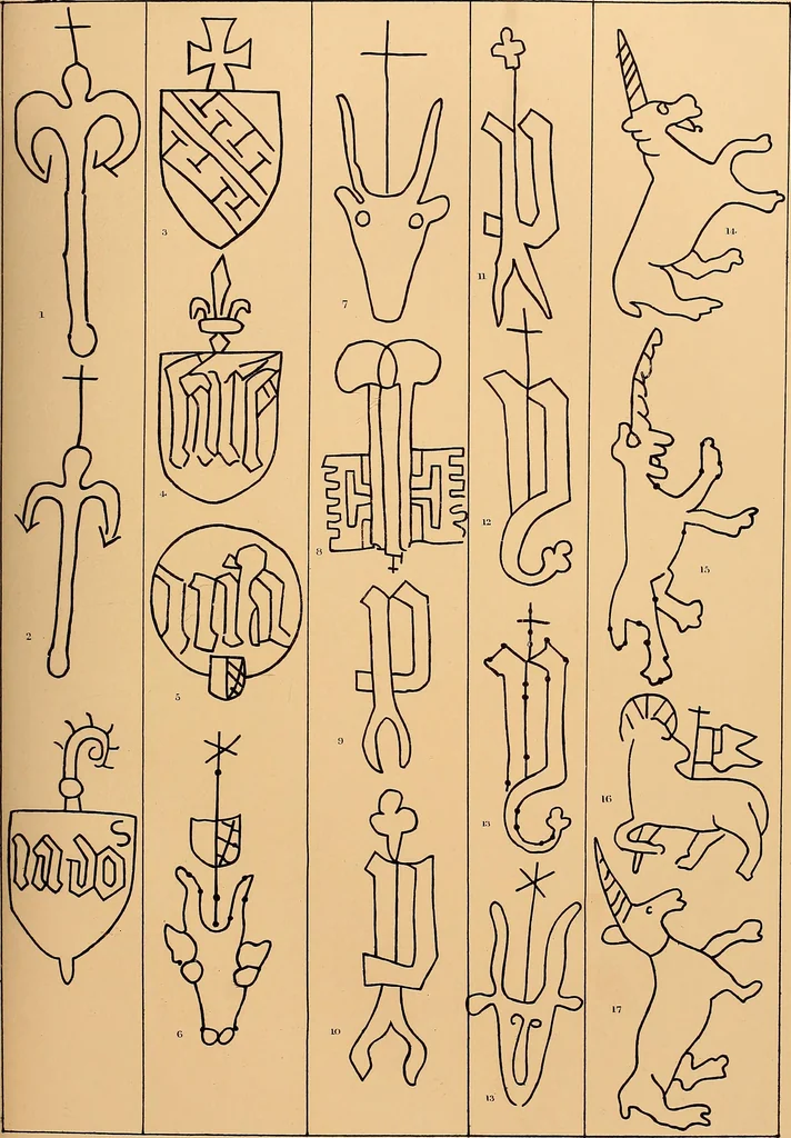 An illustration from Principia typographica. The block-books, or xylographic delineations of scripture history; issued in Holland, Flanders and Germany, during the fifteenth century, exemplified and considered in connexion with the origin of printing. To which is added an attempt to elucidate the character of the paper-marks of the period, 1858, leaf 68