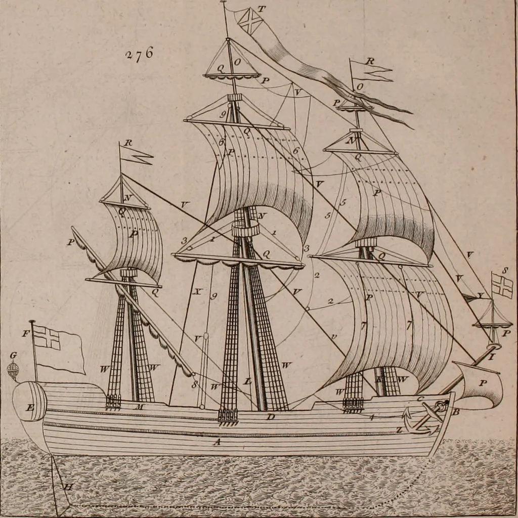 An illustration from The principles of mechanics : explaining and demonstrating the general laws of motion, the laws of gravity, motion of descending bodies, projectiles, mechanic powers, pendulums, centers of gravity, &c. strength and stress of timber, hydrostatics, and construction of machines : a work very necessary to be known, by all gentlemen, and others, that desire to have an insight into the works of nature and art : and extremely useful to all sorts of artificers, particularly to architects, engineers, shipwrights, millwrights, watchmakers, &c. or any that work in a mechanical way : illustrated with forty-three copper-plates, 1773, leaf 359