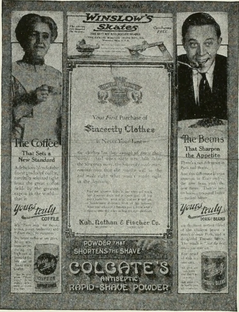 An illustration from The principles of advertising arrangement, 1912, leaf 21