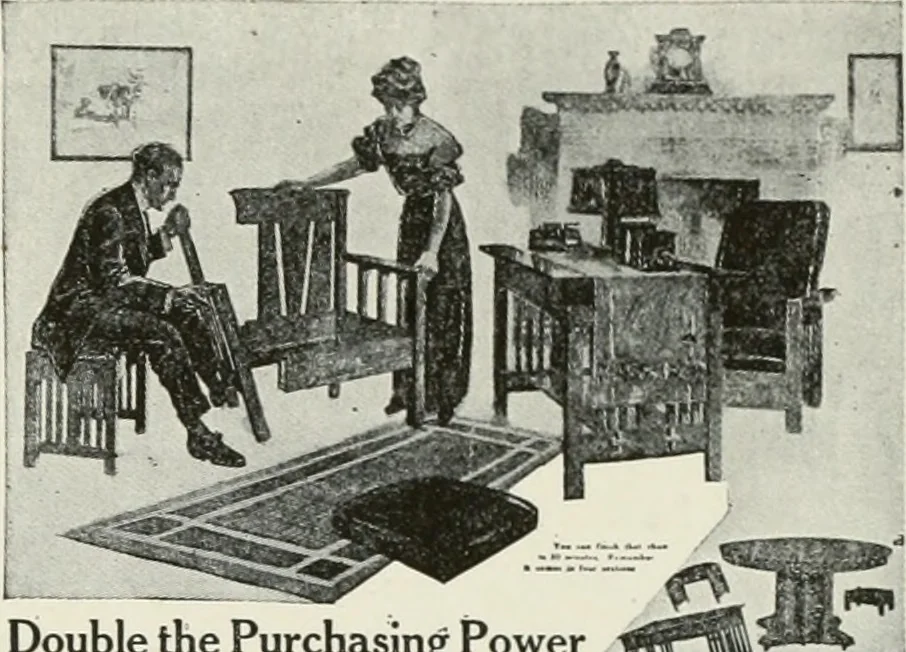 An illustration from The principles of advertising arrangement, 1912, leaf 50