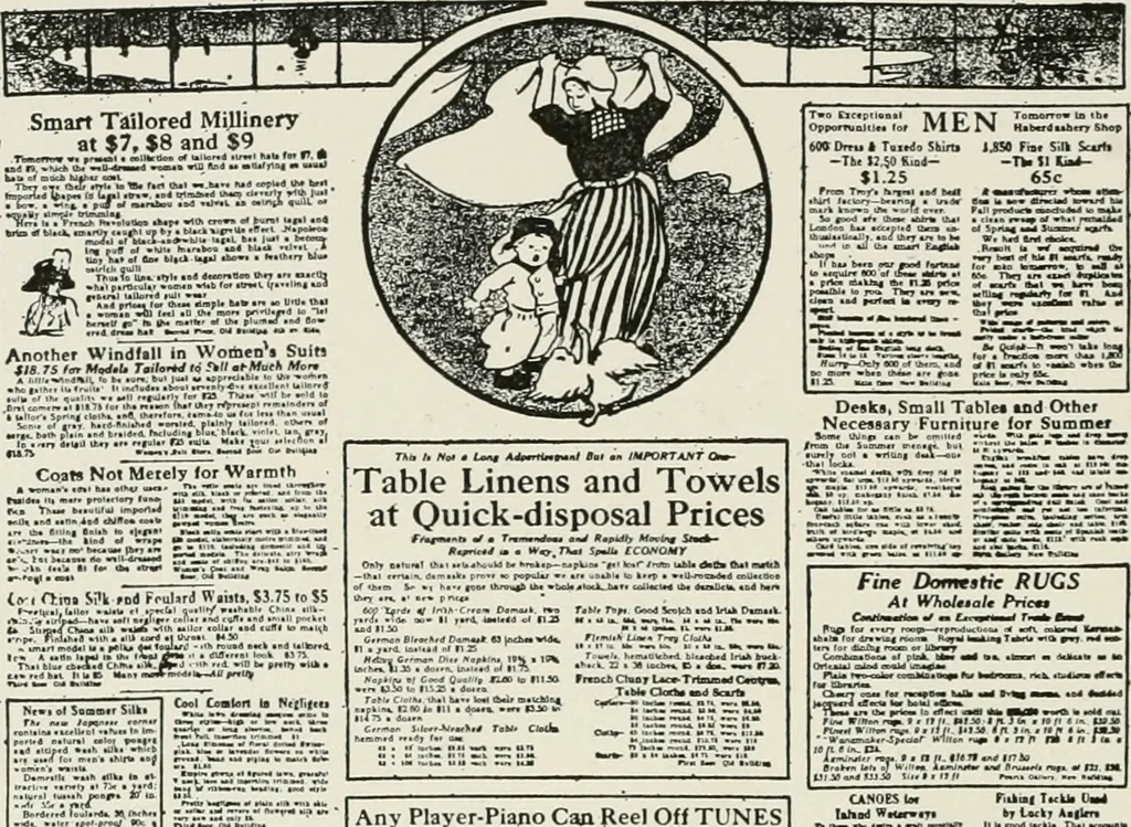 An illustration from The principles of advertising arrangement, 1912, leaf 65