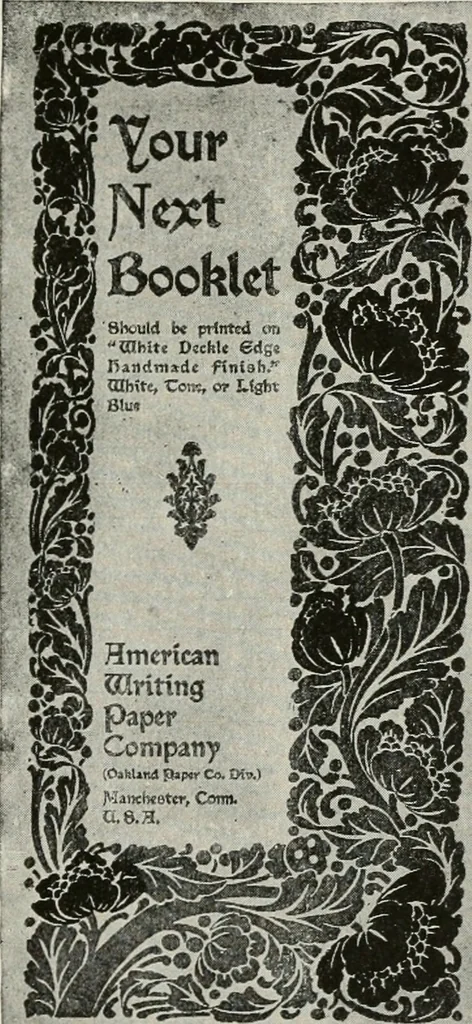 An illustration from The principles of advertising arrangement, 1912, leaf 84