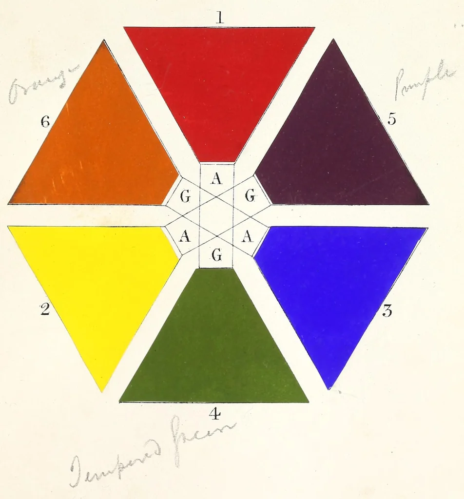 An illustration from The principles of beauty in colouring systematized, 1849, leaf 111