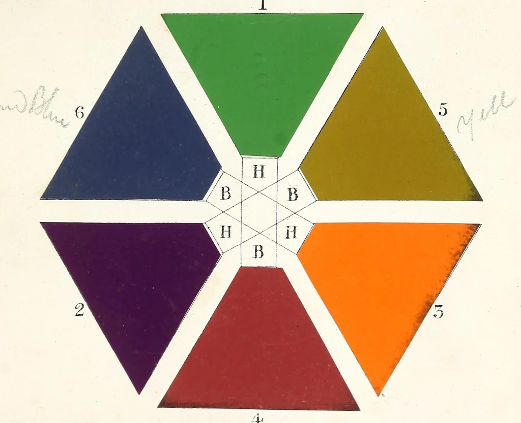 An illustration from The principles of beauty in colouring systematized, 1849, leaf 115