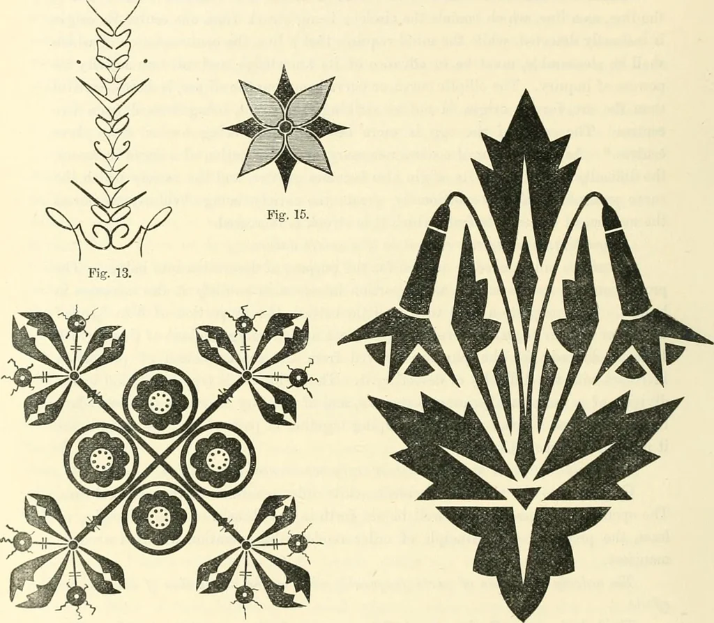 An illustration from Principles of decorative design, 1873, leaf 37
