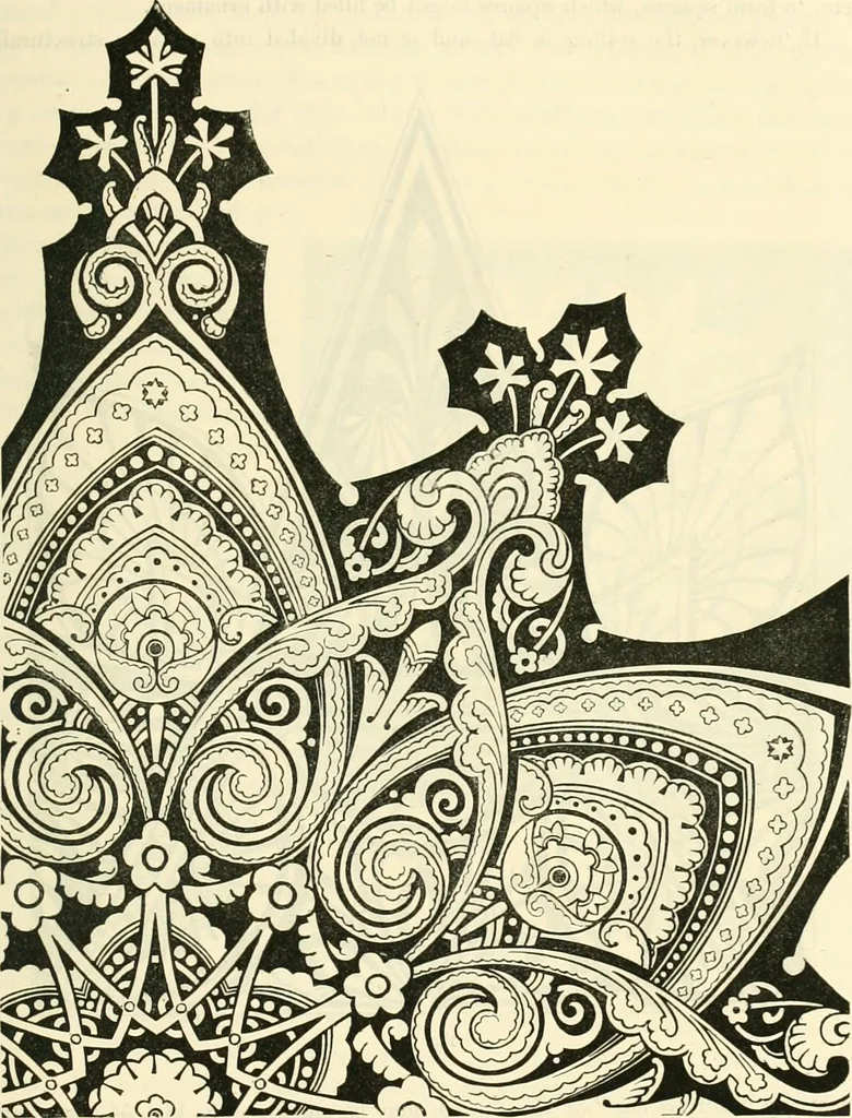 An illustration from Principles of decorative design, 1873, leaf 92