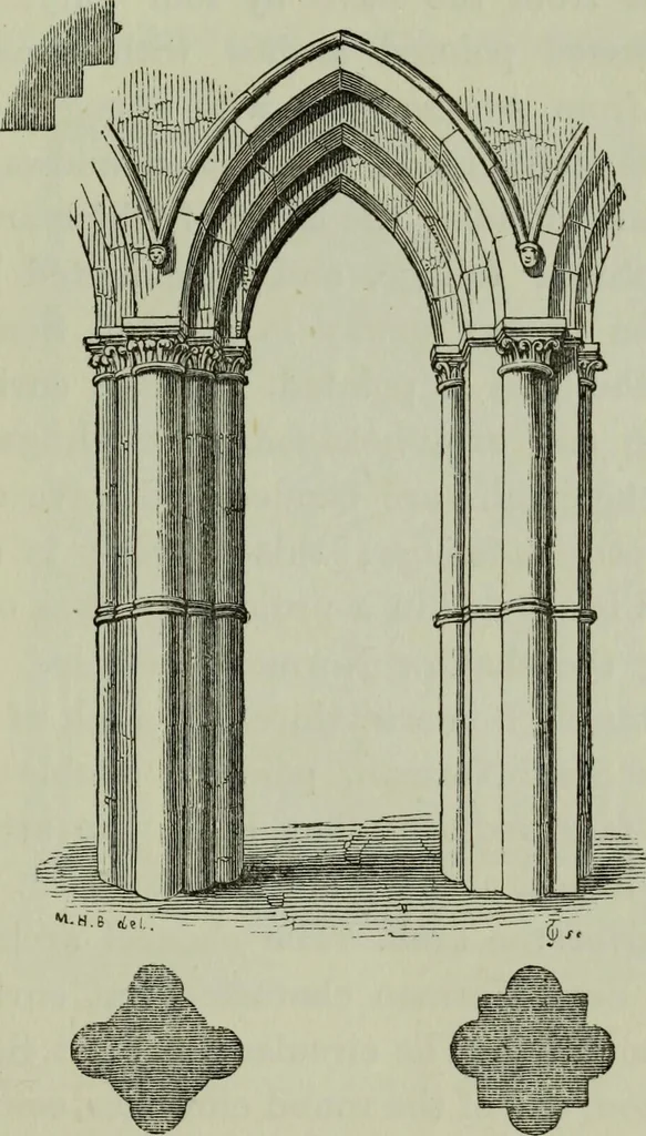 An illustration from The principles of Gothic ecclesiastical architecture : with an explanation of technical terms and a centenary of ancient terms ..., 1882, leaf 166